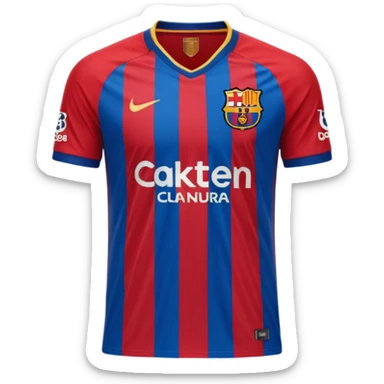buat custom barcelona hanya bajunya saja dan menghadap belakang nama chessy dan nomor punggung 8 sticker