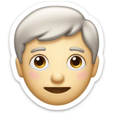 an image of a flushed blushing sweating smirking face sticker