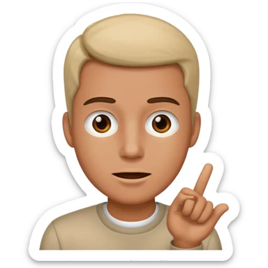 a man saying something sticker