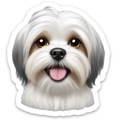 underbite Maltese Shih-Tzu  sticker
