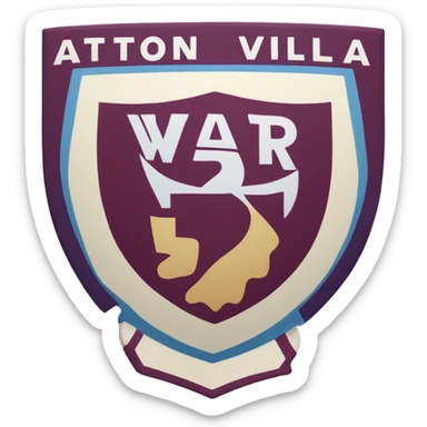 Aston Villa badge  sticker