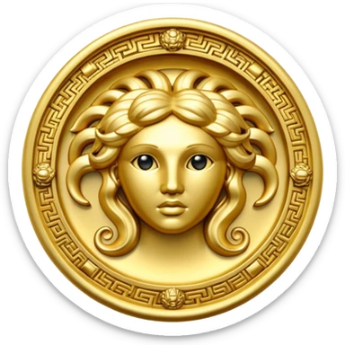 Make me a Versace Medusa logo emoji  sticker