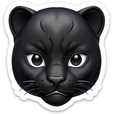Pantera nera emoji sticker