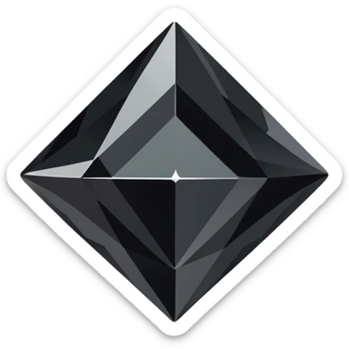 56 karat black diamond crystal sticker