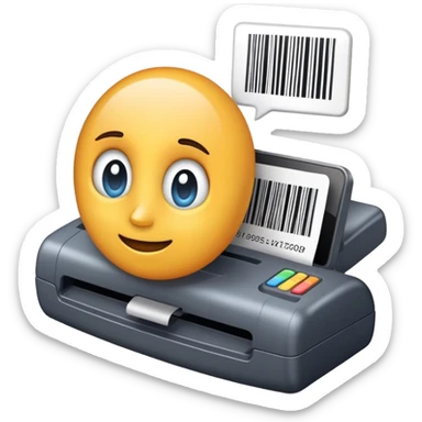 Create anemoji of scanning item sticker