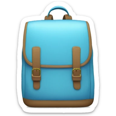 Light blue book bag  sticker