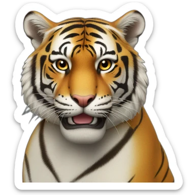 Un tigre fusionné avec un cafard sticker