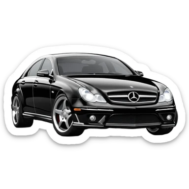 2006 cls 55 amg w219 mercedes Obsidian black paint code c197 sticker