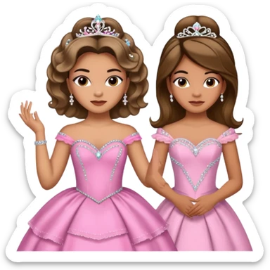 Quinceañera makeover of the boy to girl and before after picture about the boy getting a new look for his Quinceañera makeover  sticker