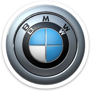 BMW logo emoji copy sticker