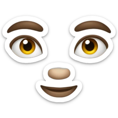 sourcils levé à droite sticker