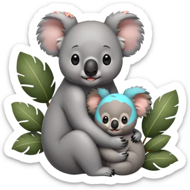 Koala wit mom sticker