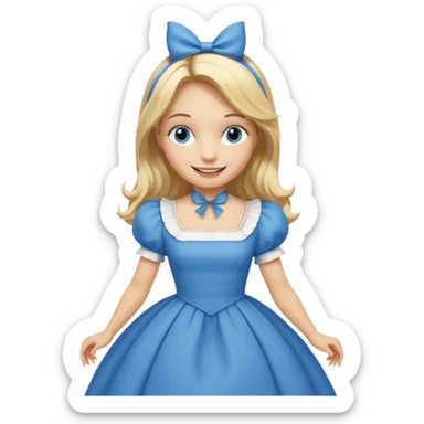 MAKE A ALICE AND THE WONDER LAND EMOJI sticker