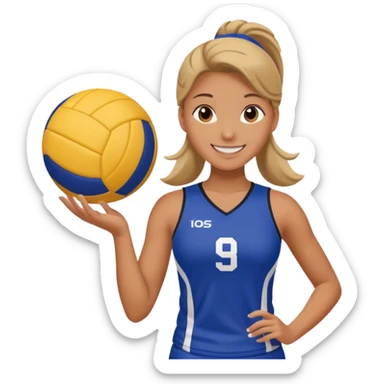 Volleyball girl sticker