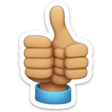 double thumbs up sticker