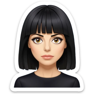 claudia winkleman lots of fringe sticker