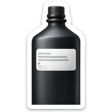 bottle of ink sticker