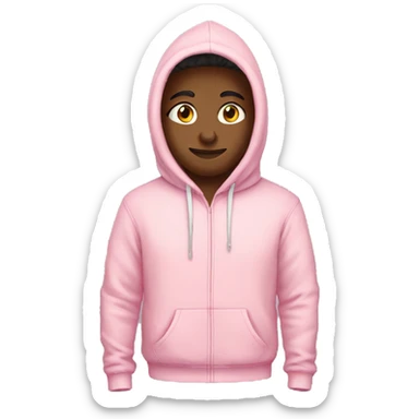 Light pink hoodie sticker