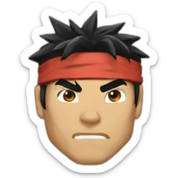 Ryu street fighter sticker