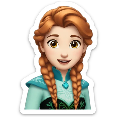 Princess anna frozen sticker