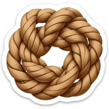 different knot whit a rope sticker
