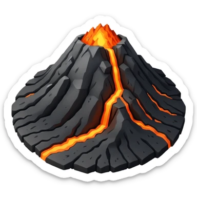 Volcanic Land sticker