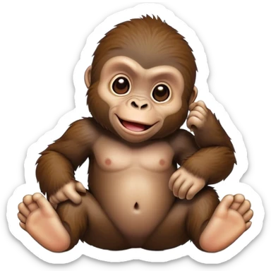 Gorilla infant  sticker