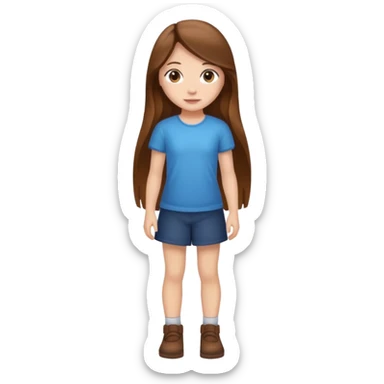 High resolution of ful body girl sticker