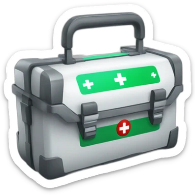 futuristic technological Field first aid kit sticker