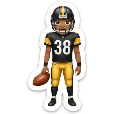 Steelers football team sticker