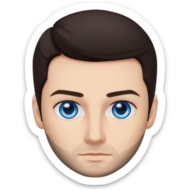 Shane Lynch with blue eyes, dark brown hair  sticker