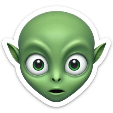 I want you to create an alien just like kaddu from movie koi mil gya sticker