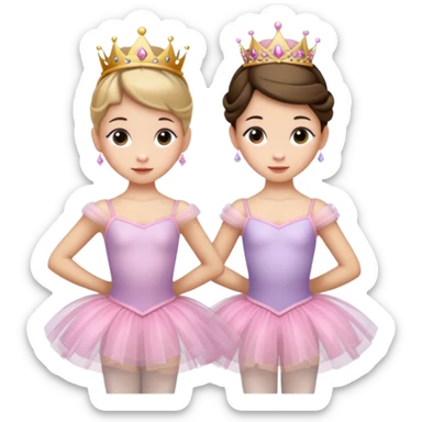 ballet bun princesses sticker