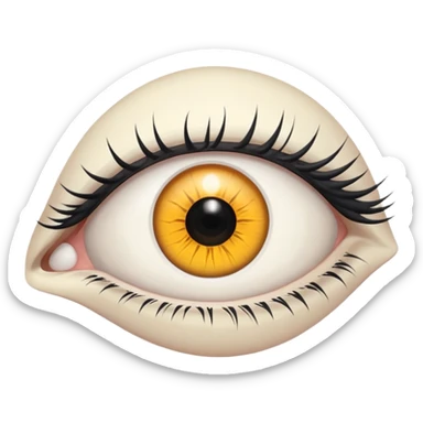 White only Eye,s sticker