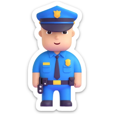 police officer sticker