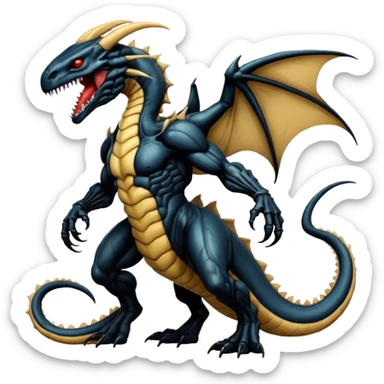  Venom-Dragonite-Xenomorph-hybrid-fantasy-creature (full body) sticker