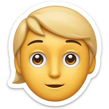 emoji like 🙄 but puples are to the right  sticker