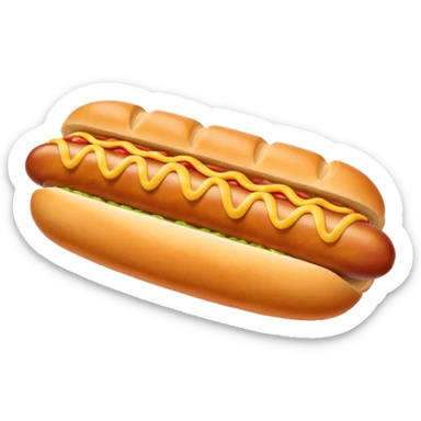 croissant hot dog sticker