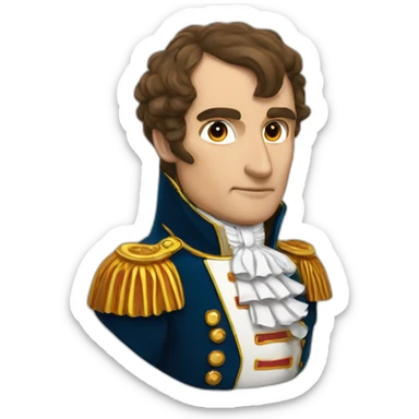 joachin phoenix as napoleon bonaparte sticker