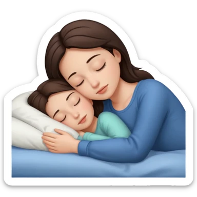 brunette girl sleepingemoji sticker