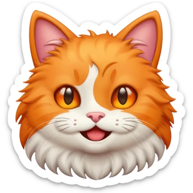 Cute emoj very cutie Cat Hi sticker