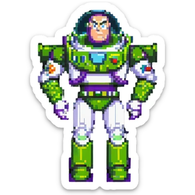 anti Buzz Lightyear, evil space ranger, dark version sticker