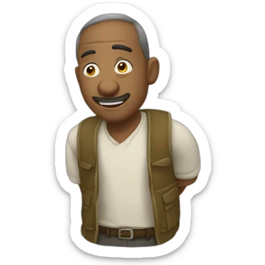 Palhaço chorando sticker