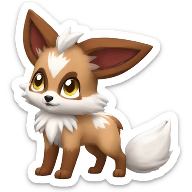 Lycanroc Vulpix Rocruff Eevee sticker