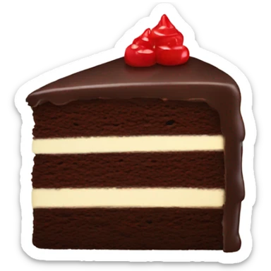 Chocolate cake sticker