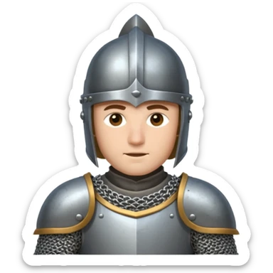 medieval knight sticker