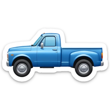 SINGLE Blue PICKUP TRUCK SIDE VIEW "EllisDon"  sticker