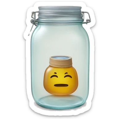 kombucha fermentation jar with cloth rubber band lid sticker