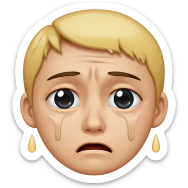 crying and pleading  sticker