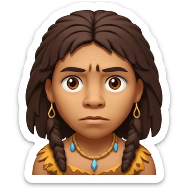 slack jawed female neanderthal sticker